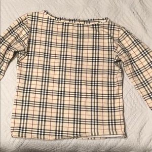 3/4 sleeve Burberry top